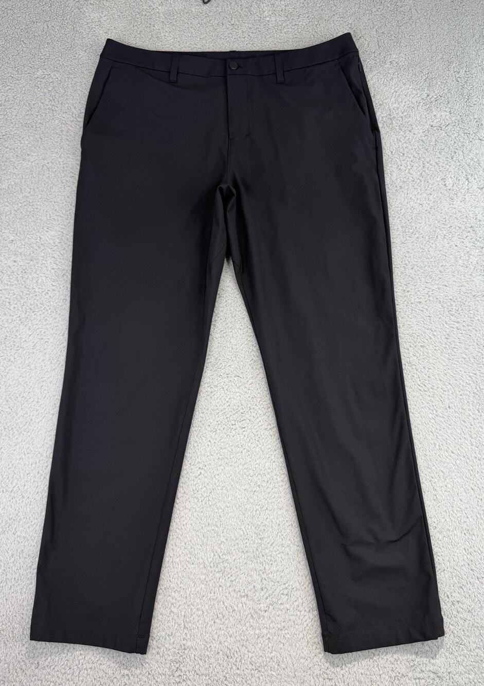 Lululemon Mens ABC Classic-Fit 5 Pocket Pant 35 Black Stretch LM5AR3S Size 38x31